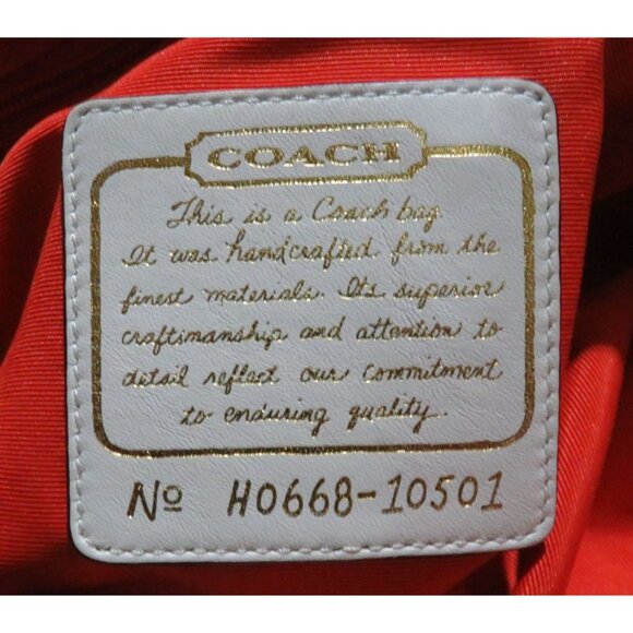Coach 2006 Limited Edition Hangtag Carly XL Hobo Cursive Creed & Brass hardware - Picture 7 of 16